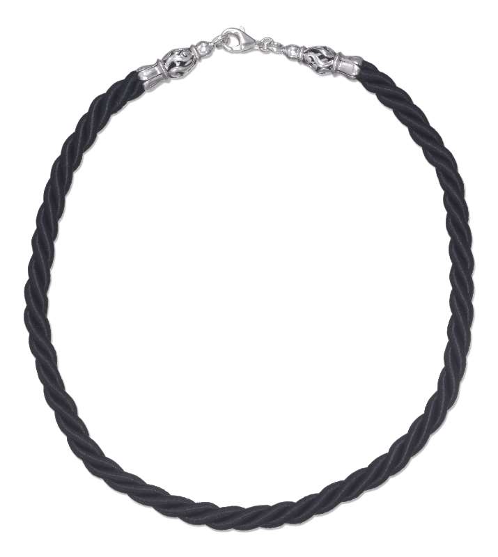 Black Silk Cord Necklace Black Silk Cord Necklace