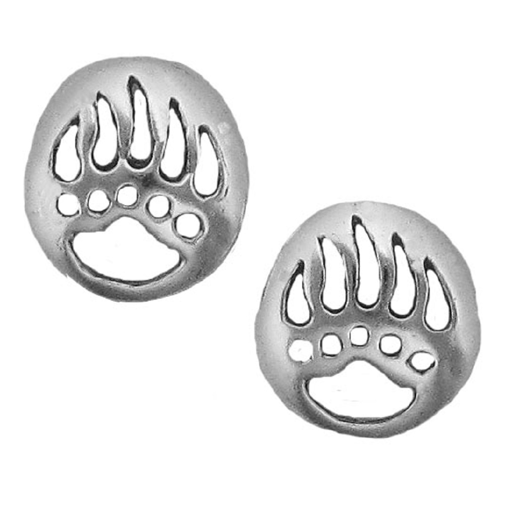Bear Paw Print Post Earrings Bear Paw Print Post Earrings