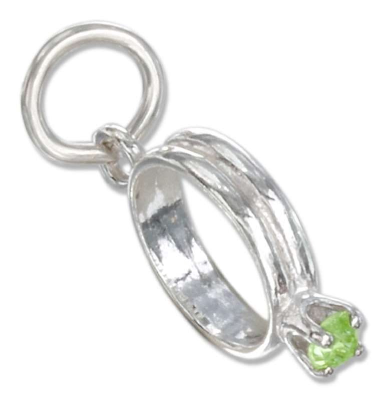 August Birthstone Ring Charm