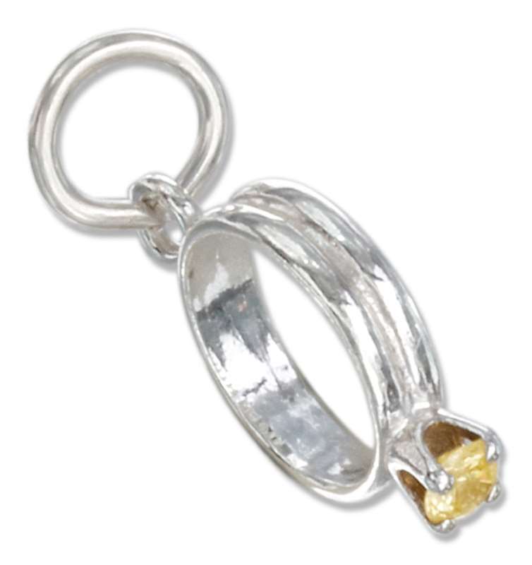 November Birthstone Ring Charm