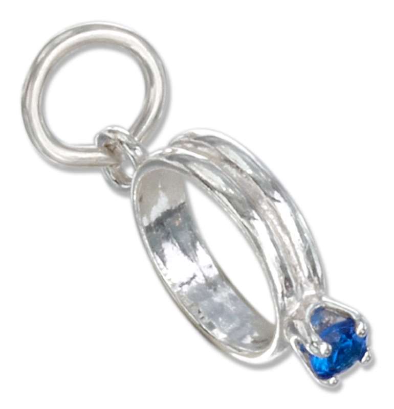 September Birthstone Ring Charm