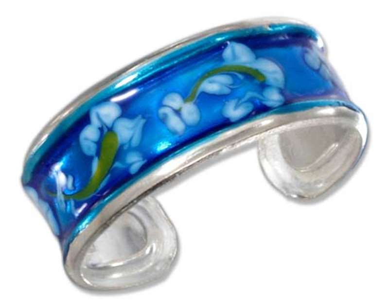 Hawaiian Tropical Plumeria Toe Rings