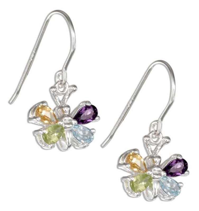 Gemstone Butterfly Earrings Gemstone Butterfly Earrings