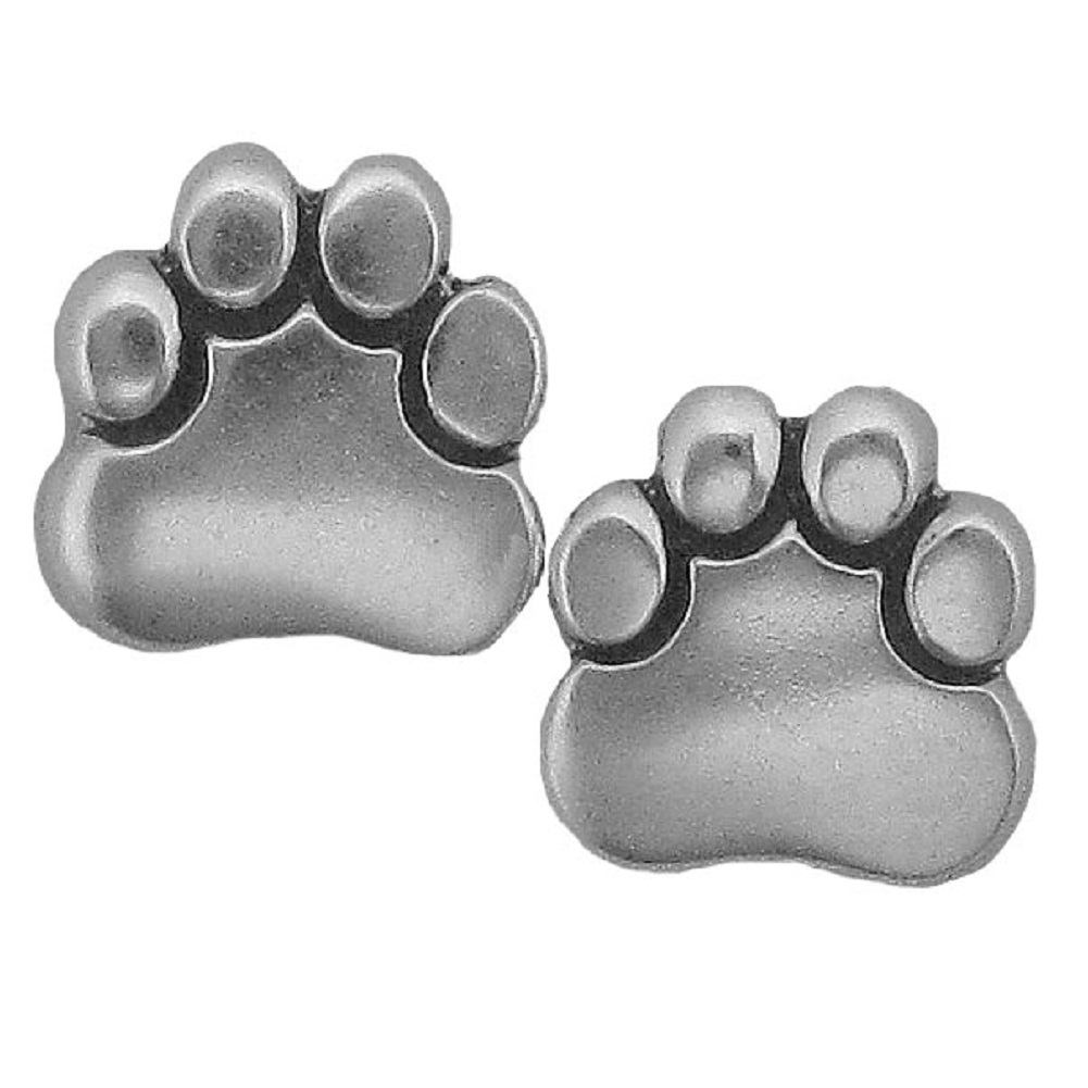 Cat Or Dog Paw Print Post Earrings Cat Or Dog Paw Print Post Earrings
