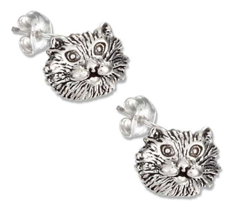 Cat Face Post Earrings Cat Face Post Earrings