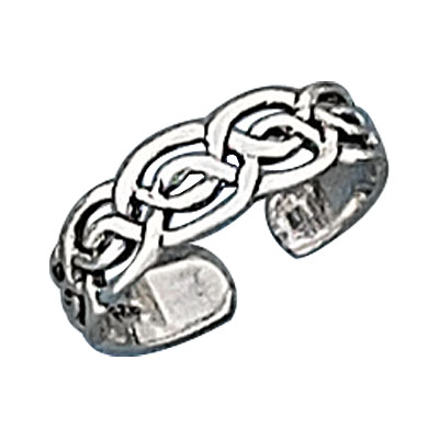 Celtic Open Weave Adjustable Band Toe Ring Celtic Open Weave Adjustable Band Toe Ring
