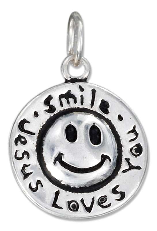 Smile Jesus Loves You Charm