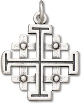 Crusaders Jerusalem Five Fold Cross Charm