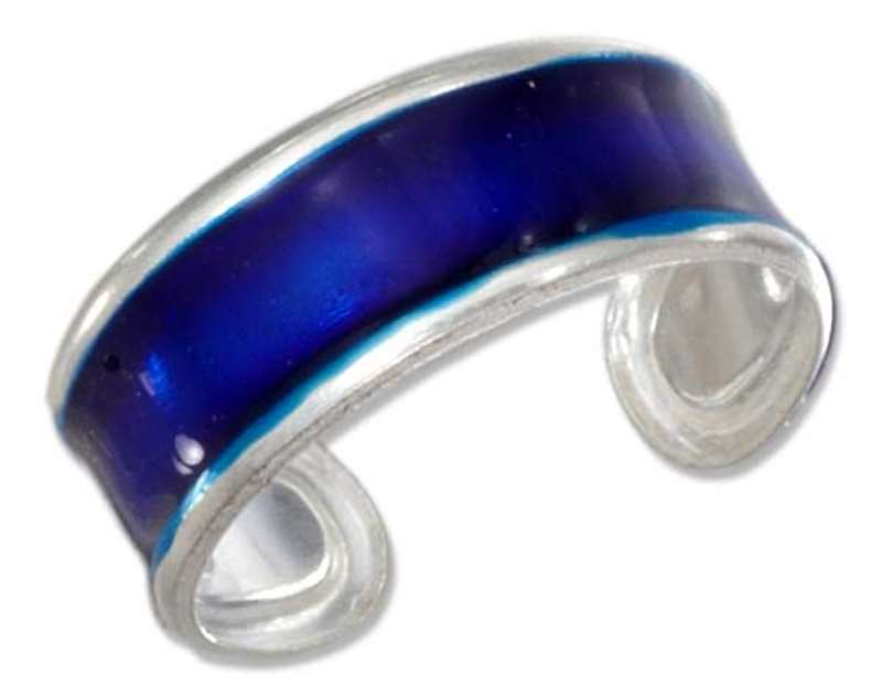 Blue Toe Rings