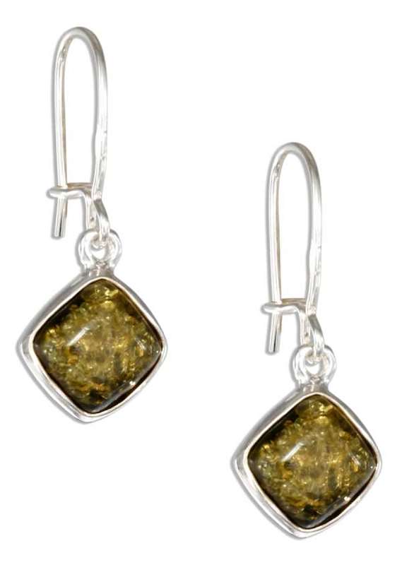 Sterling Silver Amber Earrings