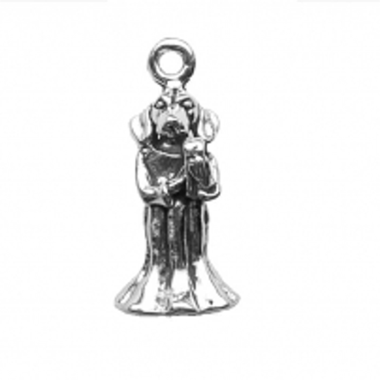 3D Dog Angel Charm Holding A Harp 3D Dog Angel Charm Holding A Harp
