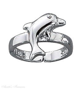 Dolphin Toe Ring