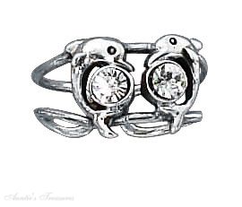 Dolphin Crystal Beach Animal Toe Ring Dolphin Crystal Beach Animal Toe Ring