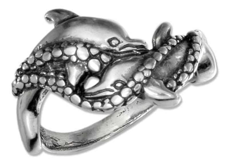 Double Dolphin Sea Foam Roping Ring