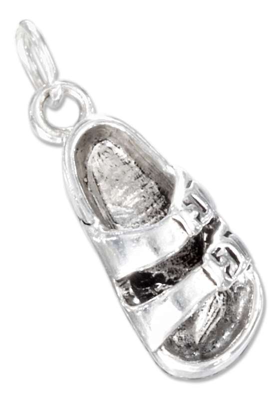 3D Left Foot Double Strap Sandal Charm 3D Left Foot Double Strap Sandal Charm