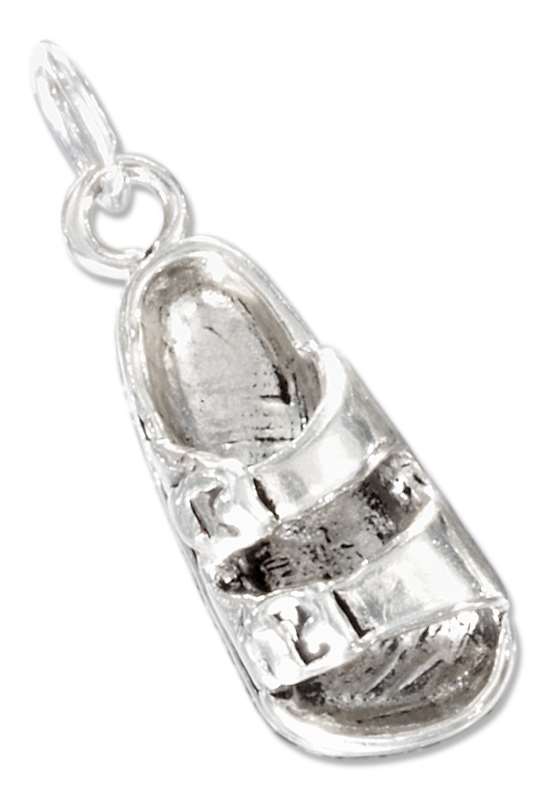 3D Right Foot Double Strap Sandal Charm 3D Right Foot Double Strap Sandal Charm