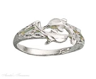 Double Nose To Tail Dolphins Ring Double Nose To Tail Dolphins Ring