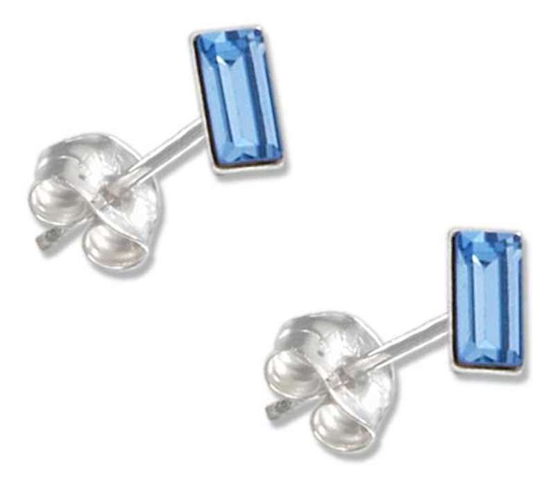 December Birthstone Crystal Stud Earrings