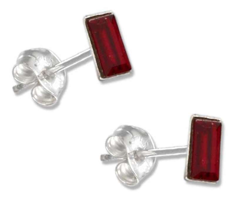January Birthstone Crystal Stud Earrings