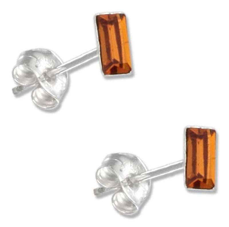 November Birthstone Crystal Stud Earrings