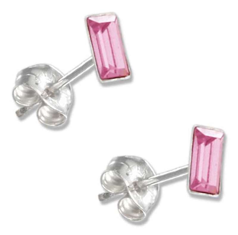 October Birthstone Crystal Stud Earrings