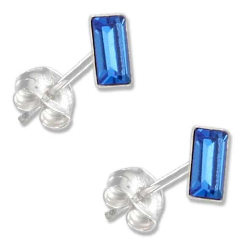 September Birthstone Crystal Stud Earrings