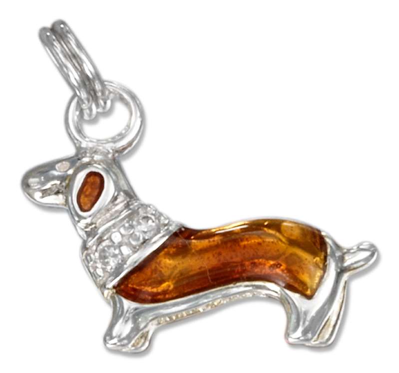 3D Daschund Dog Breed Charm