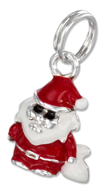 3D Enamel Red Santa Charm 3D Enamel Red Santa Charm