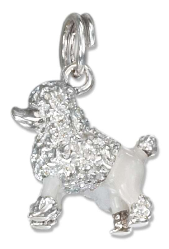 3D Enameled French Poodle Dog Charm 3D Enameled French Poodle Dog Charm