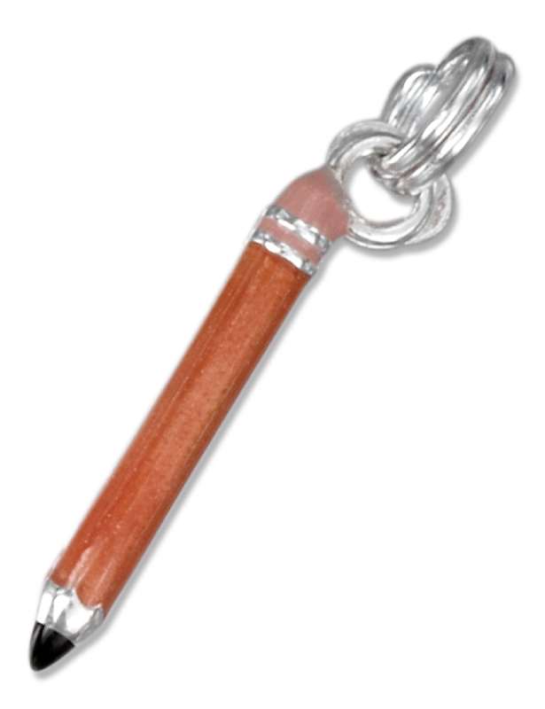 3D Enamel Yellow Pencil Charm 3D Enamel Yellow Pencil Charm