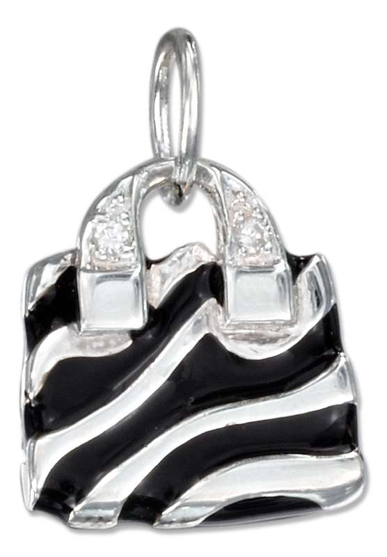 Zebra Purse Charm