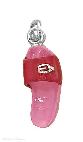Enamel Pink Sandal Charm