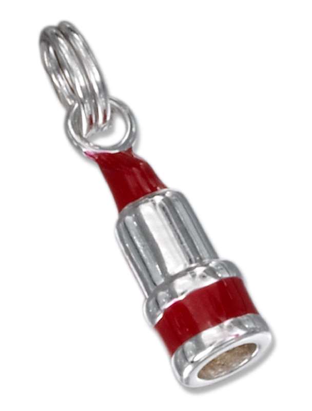 3D Enamel Red Lipstick Tube Charm 3D Enamel Red Lipstick Tube Charm