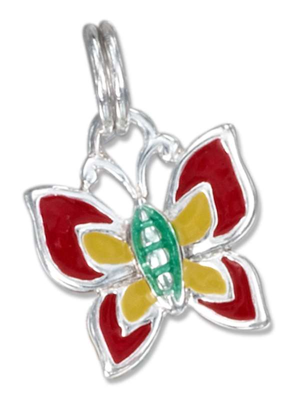 Enameled Butterfly Charm Enameled Butterfly Charm