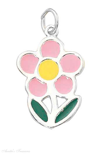 Enameled Flower Charm