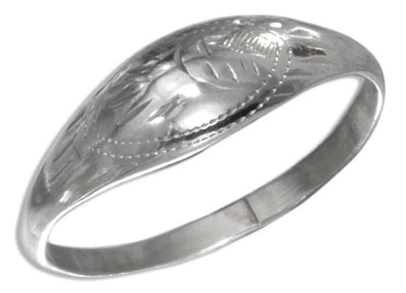 Etched Medium Dome Ring Etched Medium Dome Ring