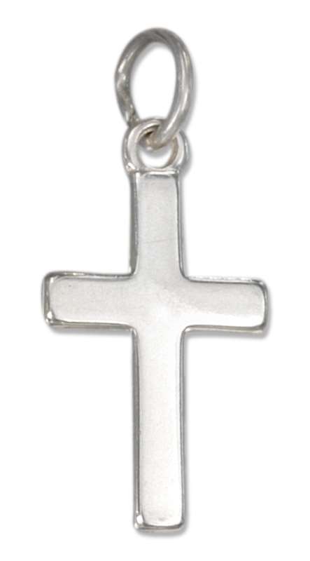 Small Flat Simple Christian Religious Cross Pendant Small Flat Simple Christian Religious Cross Pendant