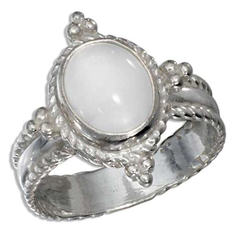Moonstone Solitaire Ring Moonstone Solitaire Ring