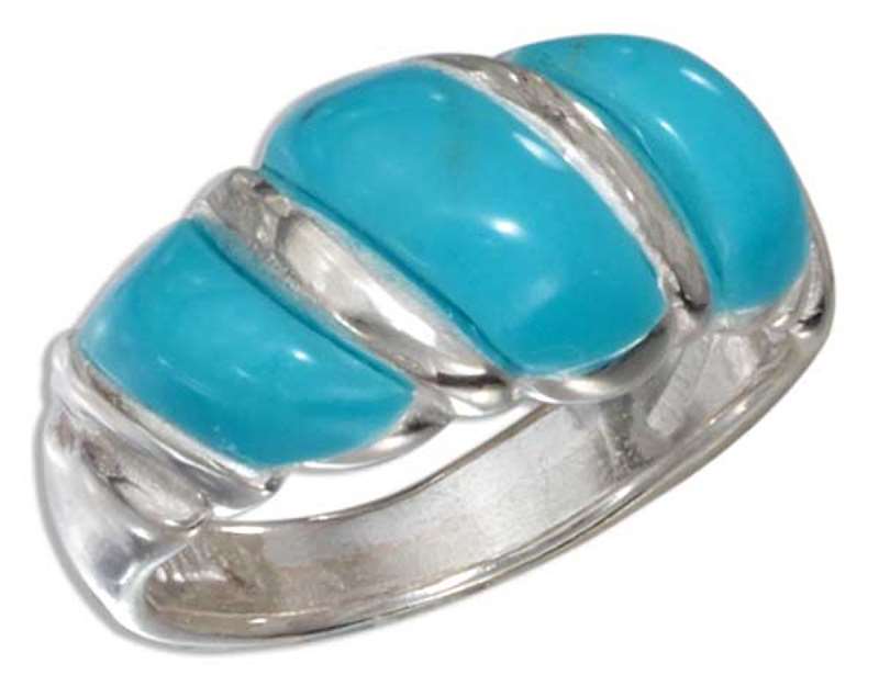 Shrimp Ring Turquoise Stones Shrimp Ring Turquoise Stones