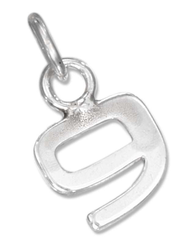 Lined Number Nine 9 Charm Lined Number Nine 9 Charm