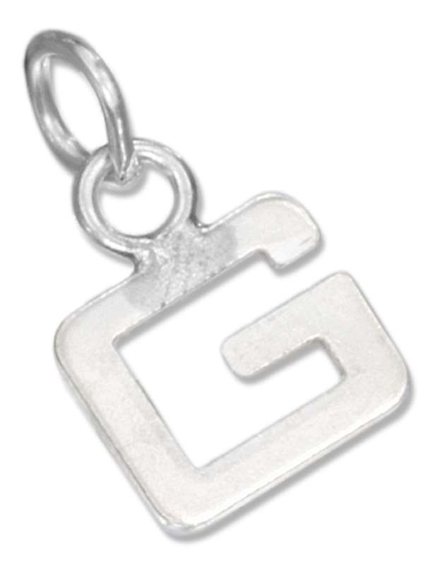 Lined Letter G Charm Lined Letter G Charm