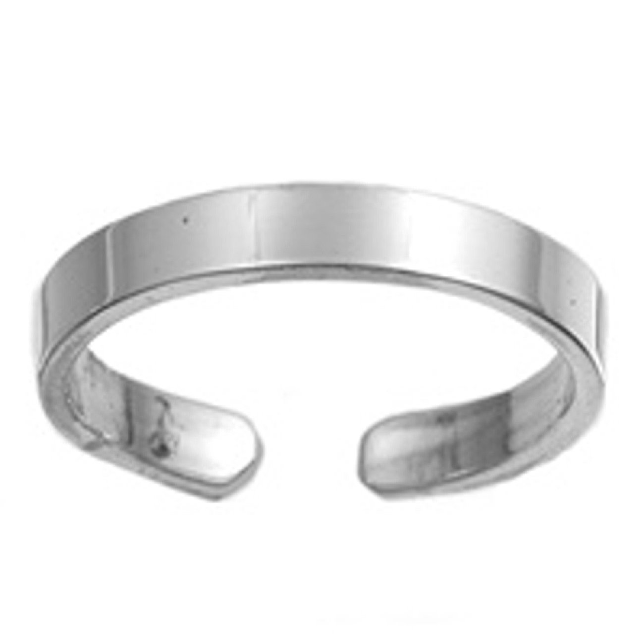3mm Flat Plain Band Adjustable Toe Ring 3mm Flat Plain Band Adjustable Toe Ring