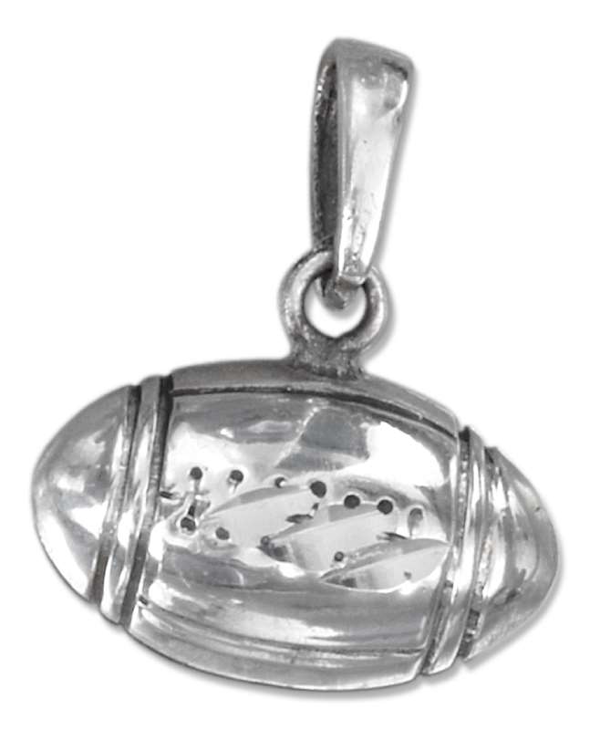 Small Frontal 3D Football Pendant Small Frontal 3D Football Pendant