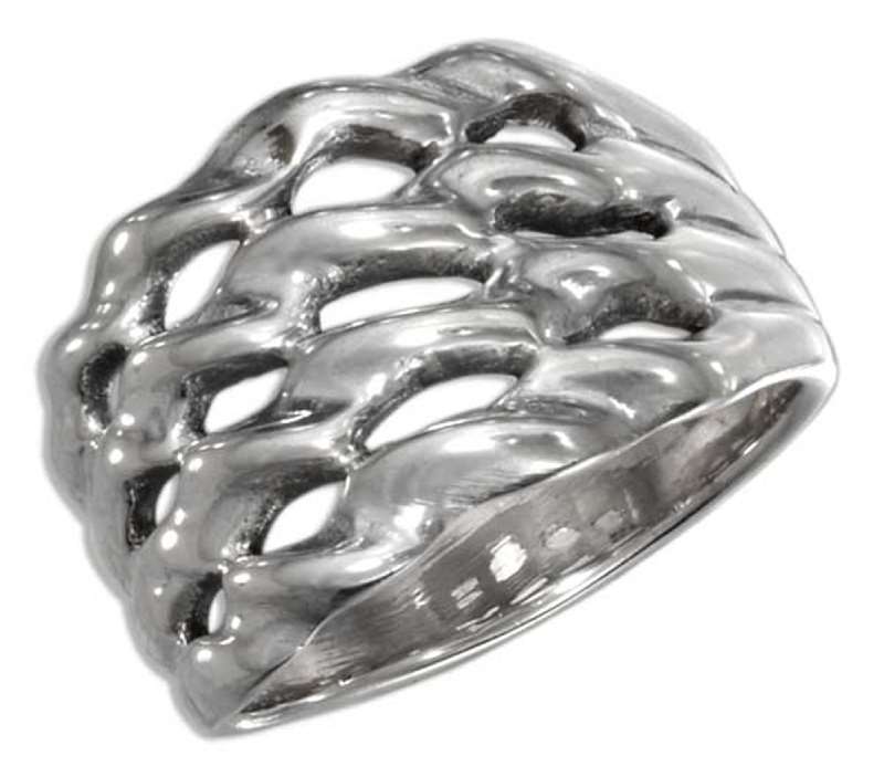 4 Band Concentric Wave Ring