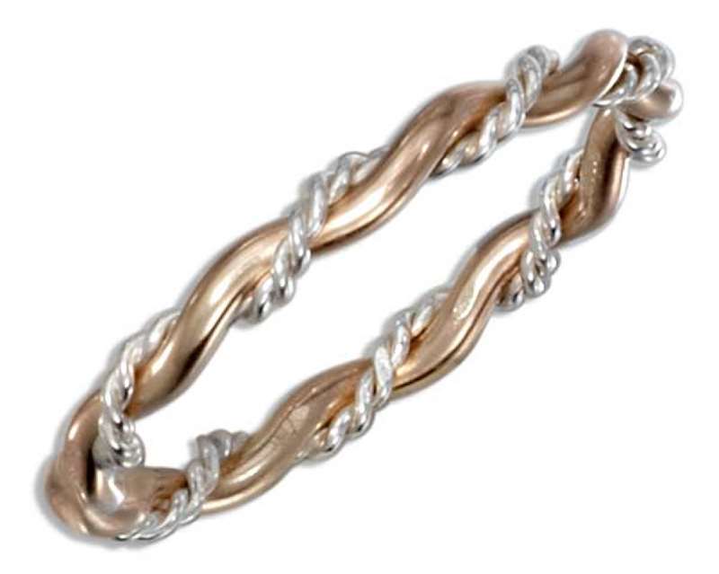 Gold Filled Triple Twist Band Ring Gold Filled Triple Twist Band Ring