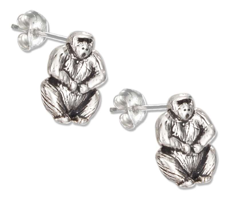 Gorilla Post Earrings