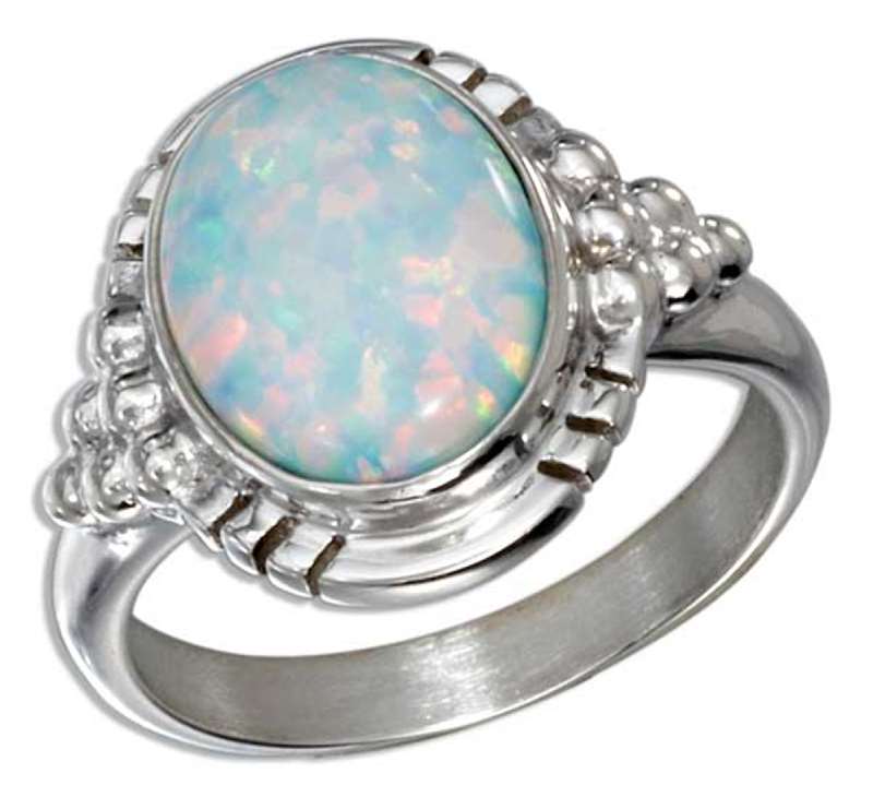 Handmade Synthetic Opal Ring Handmade Synthetic Opal Ring