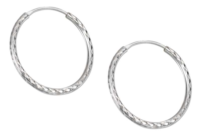 Square Endless Hoop Earrings