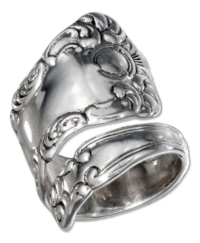 Scrolled Wide Spoon Ring Scrolled Wide Spoon Ring