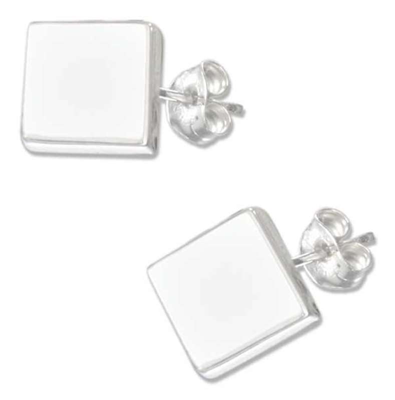 flat square earrings